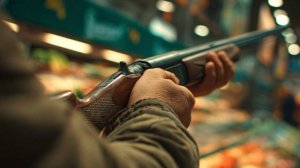Мужчина с ружьем напал на продавца магазина и сам заявил об этом в полицию