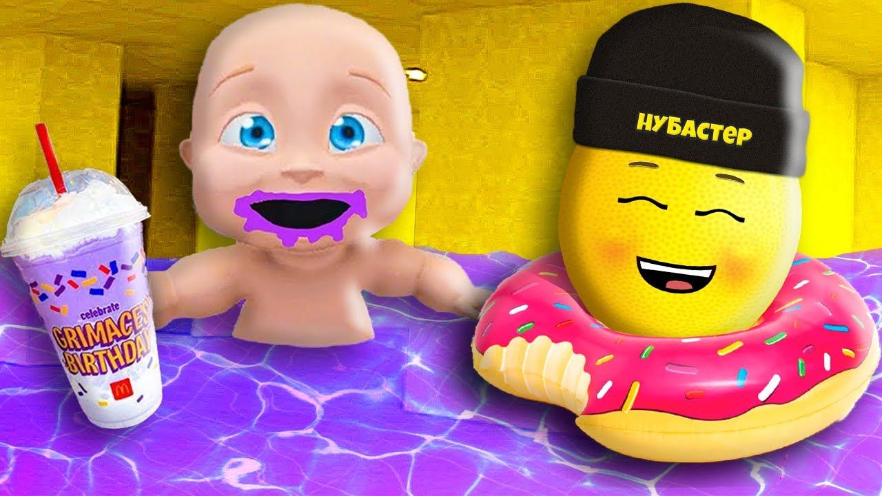 МАЛЫШ ГРИМАС ШЕЙК в ЗАКУЛИСЬЕ в РОБЛОКС ! Нубастер Roblox смотреть онлайн