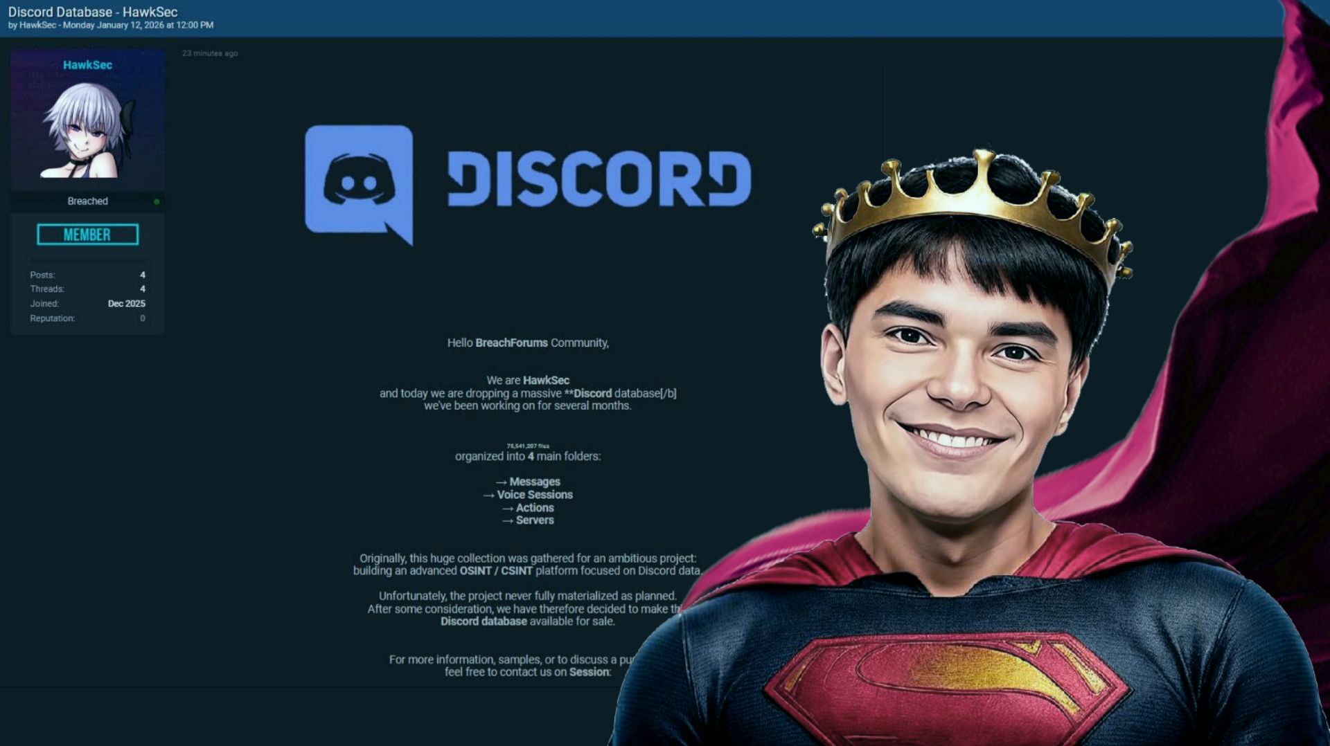 ▶️1️⃣6️⃣Discord взломали на 78,5 миллионов файлов смотреть онлайн
