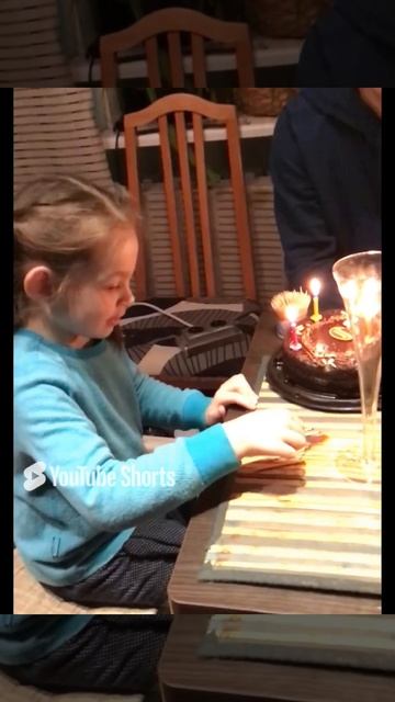 Игра с огоньками на тортике к дню рождения