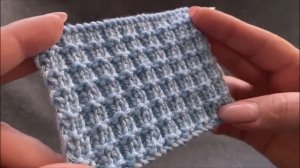 🧶УЗОР НА ОСНОВЕ РЕЗИНКИ 2Х1💜