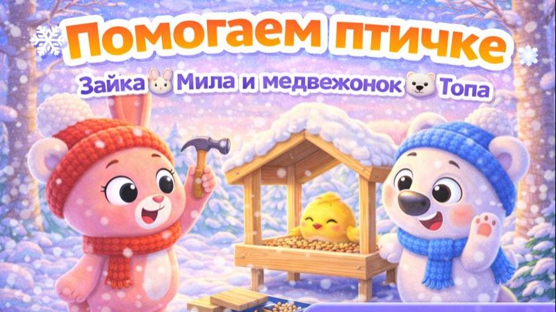 ПОМОГАЕМ ПТИЧКЕ! ДОБРАЯ ПЕСЕНКА ПРО ТОПУ И МИЛУ! ЗВЕРЯТА МУЗЫКА ДЛЯ ДЕТЕЙ НОВАЯ СЕРИЯ смотреть онлайн