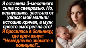 Жизненные Истории/Я оставила 3-месячного сына со свекровью. Но, вернувшись, застыла от ужаса: мой ма
