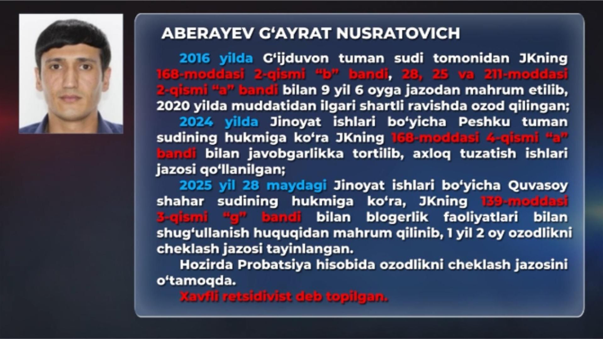 Taftish_uz раҳбари Ғайрат Абераевнинг қилмишлари нималардан иборат смотреть онлайн