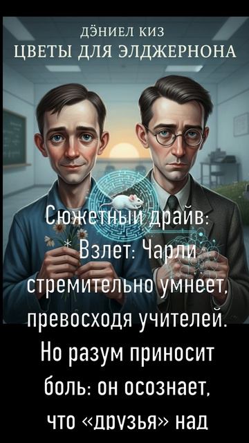 ДЭНИЕЛ КИЗ "ЦВЕТЫ ДЛЯ ЭЛДЖЕРНОНА" - ВСЕ КНИГИ МИРА ЗА МИНУТУ смотреть онлайн