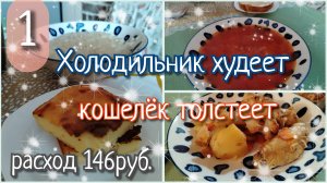 Холодильник худеет, кошелёк толстеет//день 1