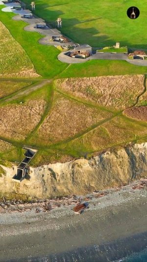 Побережье острова Уидби 🌊 Виды Форта Кейси с высоты