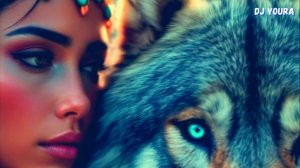 красивая фольк электронная музыка красивая индианка волки природа для релакса