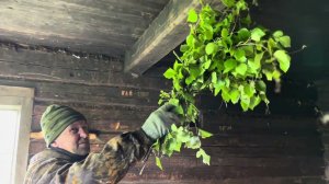 Заброшенная изба в тайге. Ремонт, уха на костре, рыбалка. Часть 2.