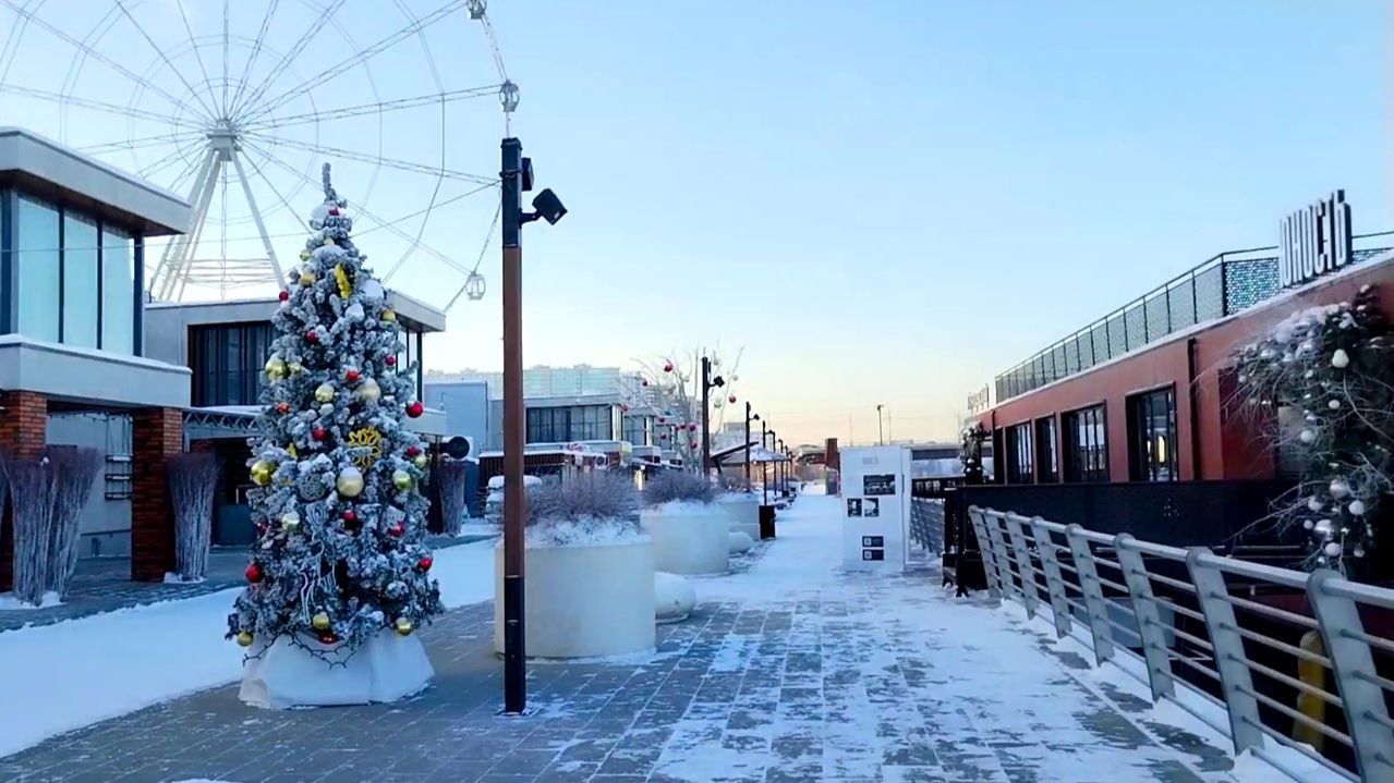 Прогулка по набережной зимой смотреть онлайн