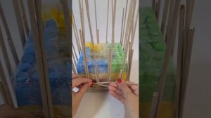 Плетем салфетницу  из бумажной лозы