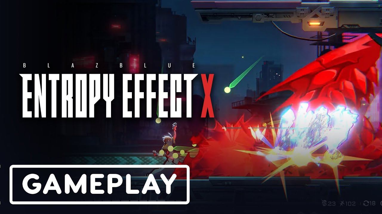 BlazBlue Entropy Effect X - Official Naoto Kurogane Gameplay смотреть онлайн