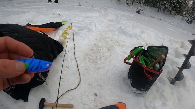 Однажды на рыбалке в глухозимье на р. Ендырь! Ловля на ратлин и жерлицы! #рыбалка смотреть онлайн