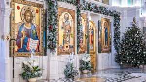 Литургия. Неделя 32-я по Пятидесятнице. Крещенский сочельник. Прп. Симеона Псково-Печерского