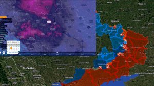 Карта боевых действий. Морозы на Украине