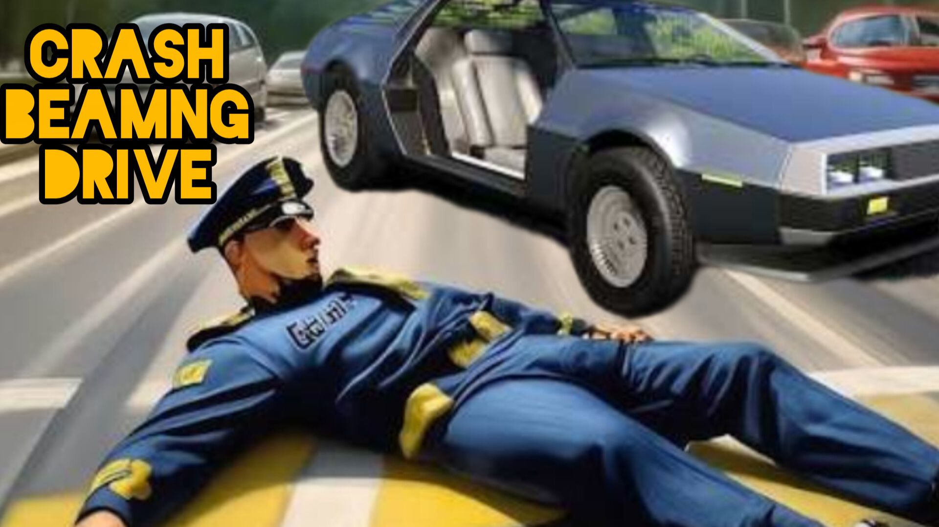 BeamNG Drive - Массивная авария с использованием лежачего полицейского и столкновения автомобилей смотреть онлайн