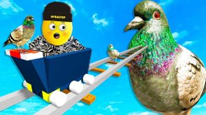 ТЕЛЕЖКА ГОЛУБЬ В РОБЛОКС! Roblox Нубастер