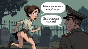 Женщина без трусов бежит по кладбищу...  #анекдоты #прикол #ржака
