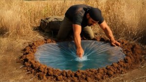 Невероятная техника, как добыть воду в диких условиях.