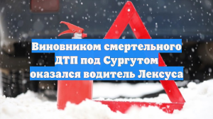 Виновником смертельного ДТП под Сургутом оказался водитель Лексуса