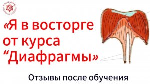 «Я в восторге от курса  “Диафрагмы» Отзывы после обучения