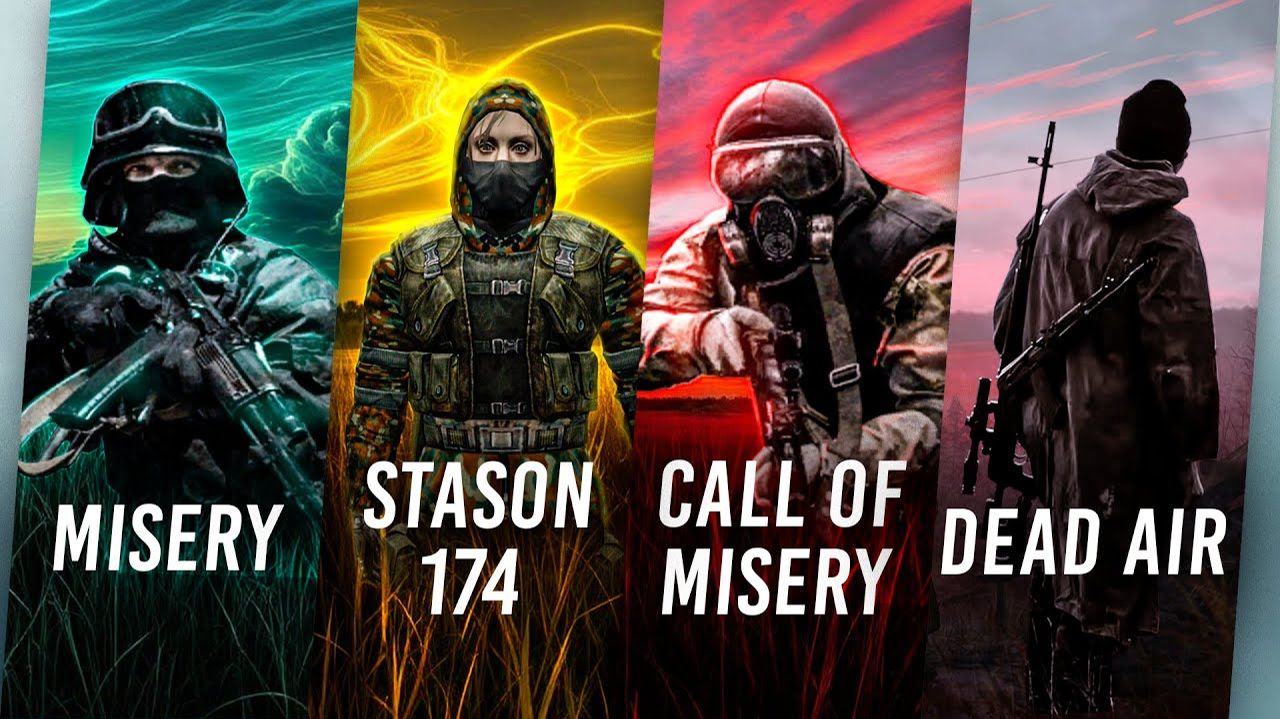 Поясняю за классику сталкерских модов Misery COC Stason174 Call of Misery Dead Air