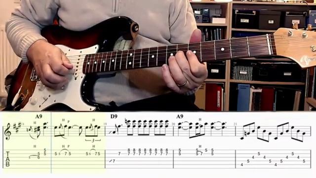 Blues Ballad SRV Style(guitar solo,tab,backing track) смотреть онлайн