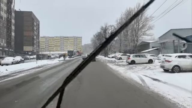 Снежный день в Ростове.Странности с автобусом.🚍 смотреть онлайн