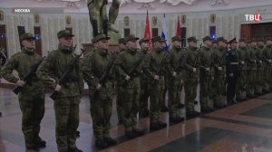 Новобранцы Преображенского полка приняли присягу на Поклонной горе