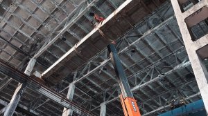 Поэлементарный монтаж мостового крана 10т / 16,5м на высоте 18м 🚧