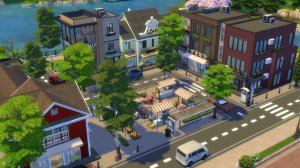 Торговая улица Ньюкреста / Строительство Симс 4 / Newcrest Shopping Street The Sims 4 /Mulena Sims 4