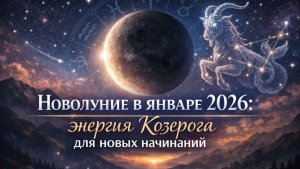 Новолуние в январе 2026: энергия Козерога  | Начало года | Время перемен и внутренней силы #18января