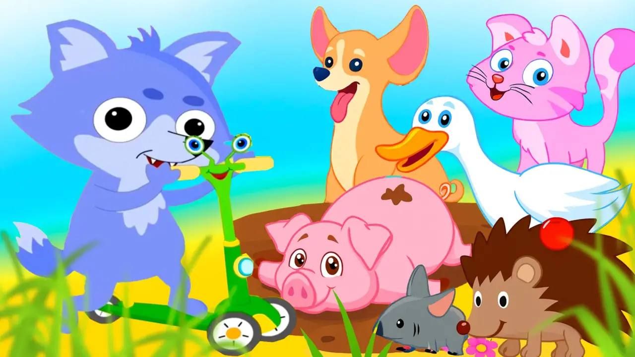 Песенка про животных. Развивающий мультик #песенкидлядетей смотреть онлайн