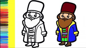 Мультик - раскраска для детей БОЯРИНА. Учимся как рисовать БОЯРИНА