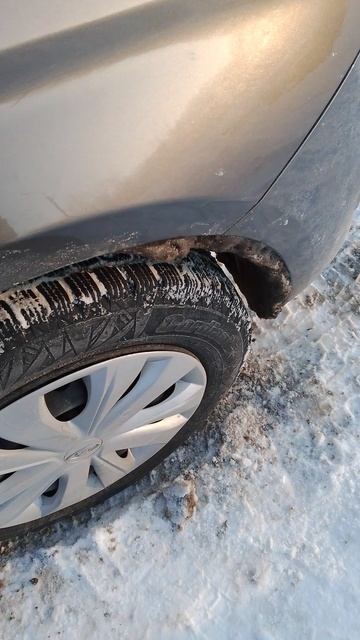 Очень липучий снег с песком -как цемент!) смотреть онлайн