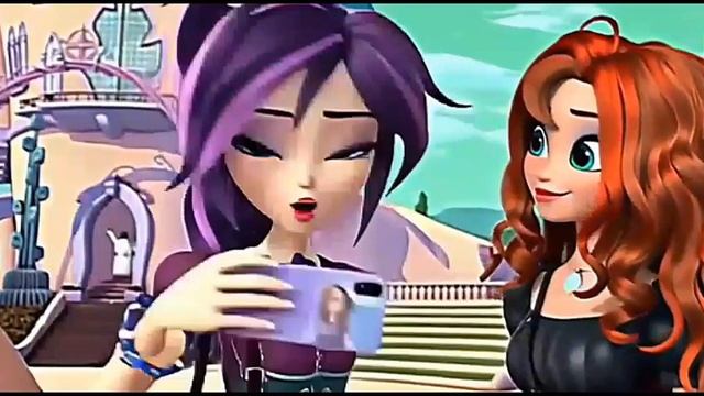 Кроссовер по винкс клуб и и сказочному патрулю, Блум встретила в школе Алфея Варю, анимация, нейросе смотреть онлайн