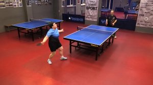 матч-реванш однажды Чирков А. - Федосеева М. 02.01 после турнира по настольному теннису