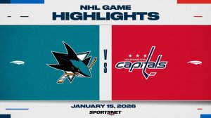 16.01.2026 | ОБЗОР МАТЧА | Вашингтон Кэпиталз - Сан-Хосе Шаркс | Highlights
