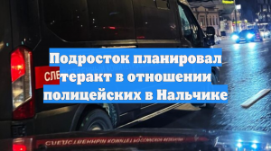 Подросток планировал теракт в отношении полицейских в Нальчике