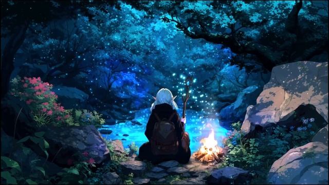 Звездное озеро - Нежная музыка и атмосфера эльфийского леса, фоновая музыка для отдыха смотреть онлайн