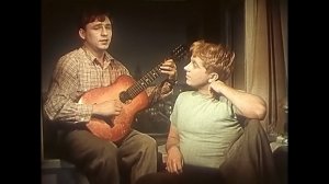 Николай Рыбников, Юрий Белов и песня Анатолия Лепина в фильме Э.Рязанова "Девушка без адреса" (1957)