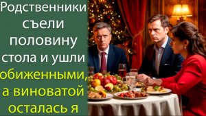 Родственники съели половину праздничного ужина и ушли, а я осталась виноватой
