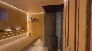 Сочетание вагонки и необрезной доски в бане | Печь Ферингер Оптима Пироксенит