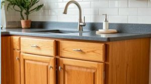 Меняем тумбу не снимая раковину.