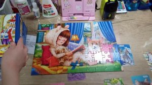 Небольшой обзор на мои пазлы🧩 От Беллы и Пуши.