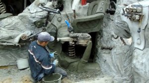 как сделать  кузнечные ЗАКЛЁПКИ из  раствора . камень декоративный из  арт  бетона.