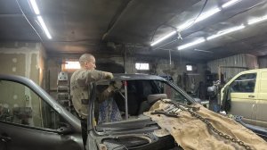 Калина в лося, рихтовка крыши