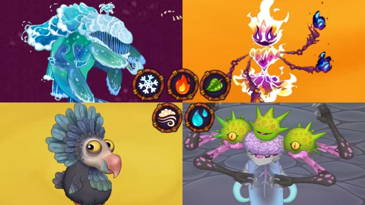 All New Quint Element Monsters - Sound And Animations ~ My Singing Monsters смотреть онлайн