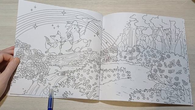 Полистаем милейшую раскраску Увлекательные истории лесных зверей смотреть онлайн