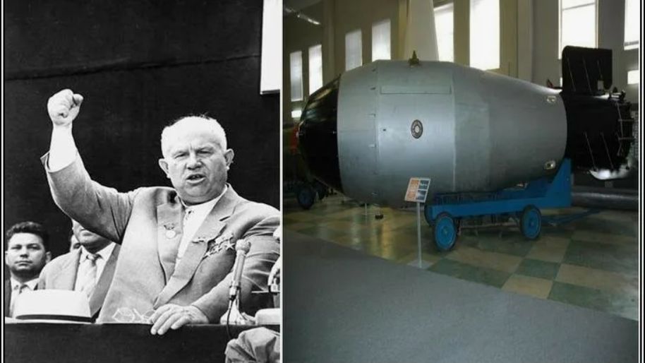 Никита Хрущев заявил миру о создании в СССР водородной бомбы смотреть онлайн